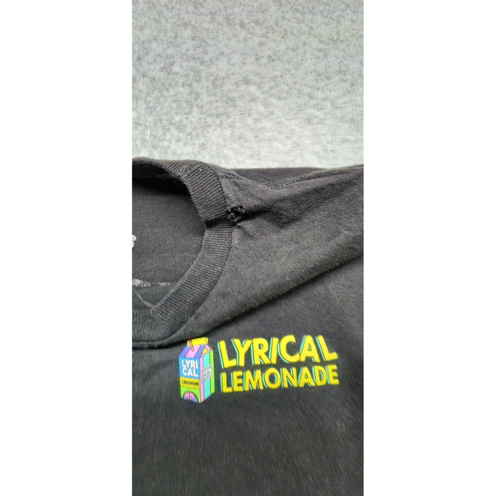 Size Medium Men's Lyrical Lemonade Black T-Shirt 2 Sided Graphic Milk Carton Tee - Picture 4 of 8